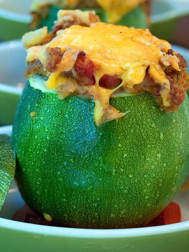 Stuffed 8-Ball Zucchini