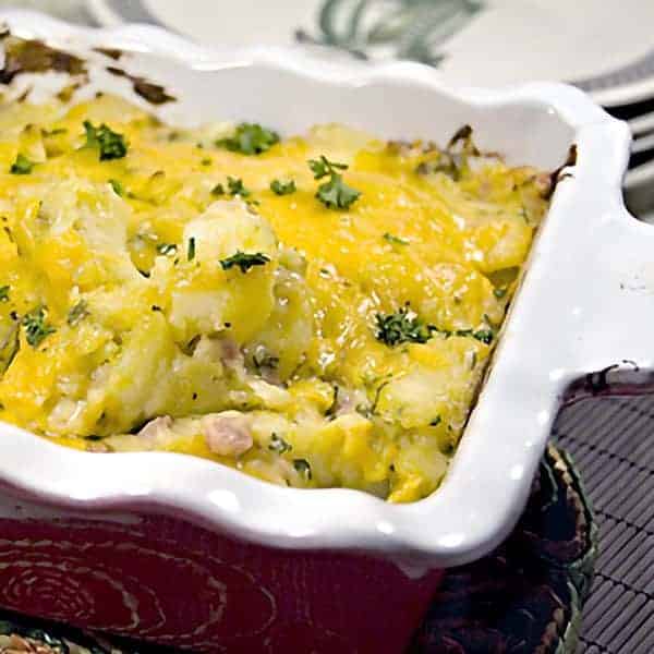 Cheesy Ham and Potato Bake