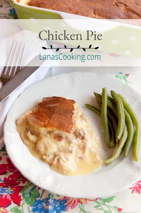 My fantastic vintage recipe for Chicken Pie. No peas, no carrots, just crust, gravy, and chicken. Very easy and family-friendly! https://www.lanascooking.com/chicken-pie/