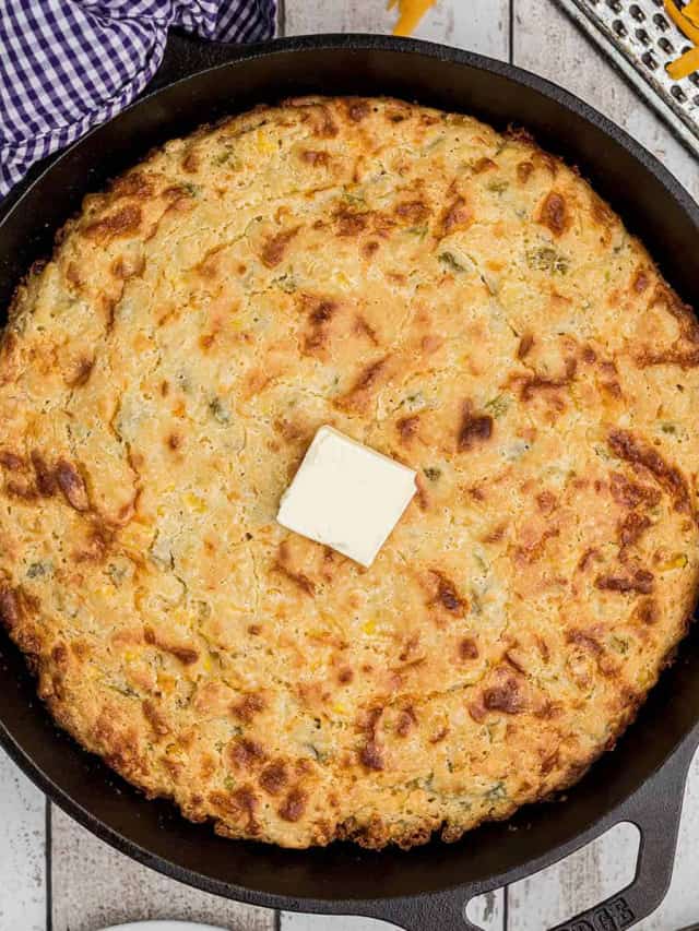 Cheesy Green Chile Cornbread Story