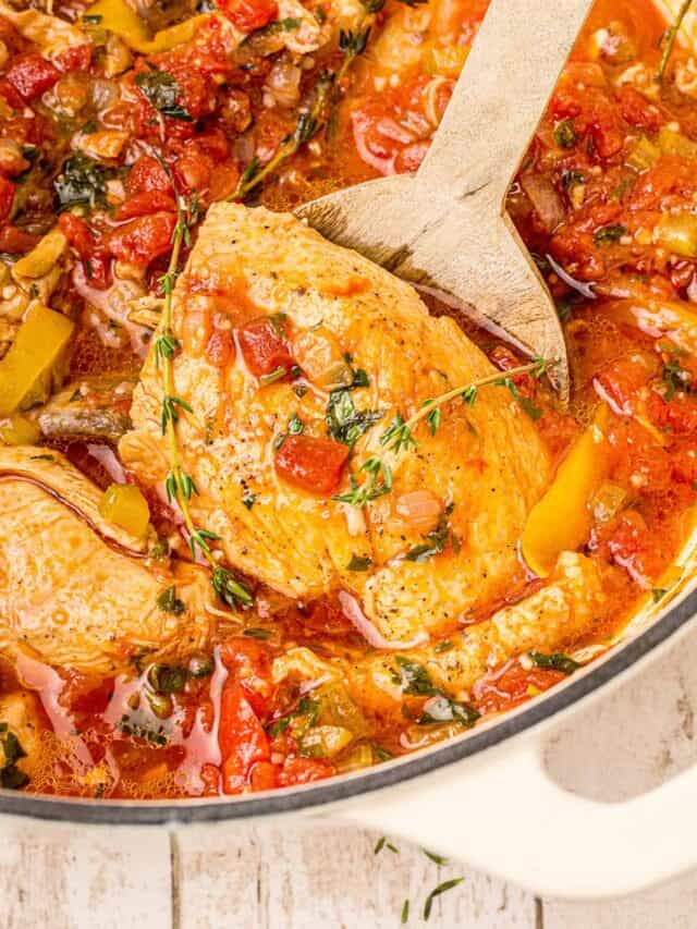 Delicious Dutch Oven Chicken Cacciatore Story