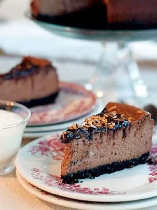 Chocolate Coconut Cheesecake Story