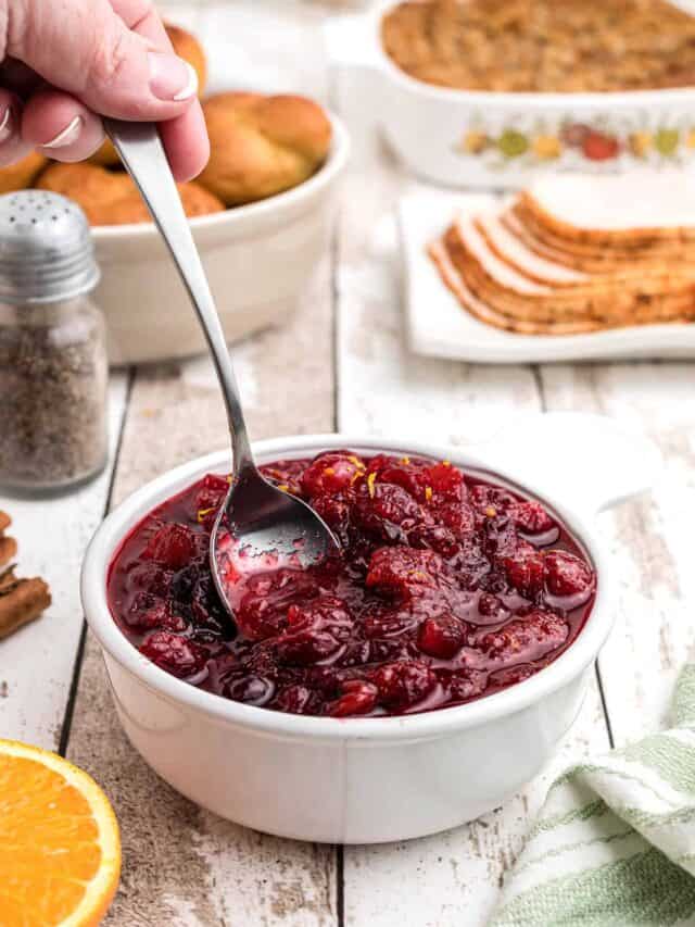 Easy Cranberry Orange Sauce