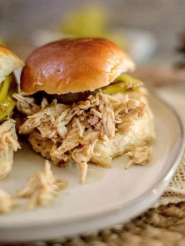 Crock Pot Mississippi Chicken Sliders Story