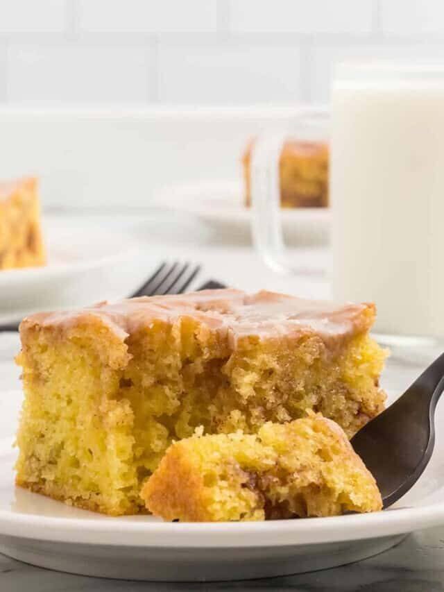 Easy Homemade Honey Bun Cake Story