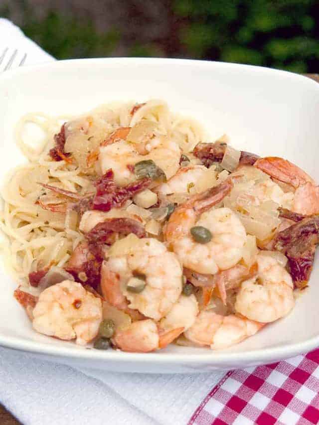 Mediterranean Shrimp with Angel Hair Pasta Story