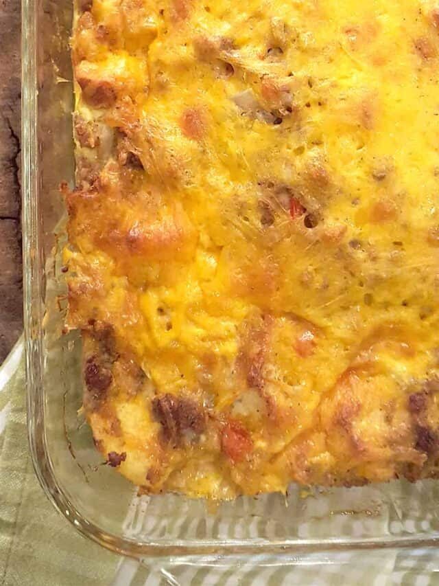 Overnight Sausage and Egg Breakfast Casserole Story