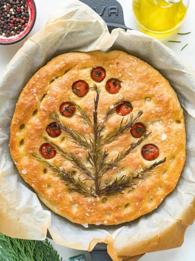 Easy Rosemary Christmas Focaccia Story