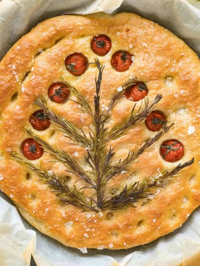 Easy No-Knead Rosemary Christmas Focaccia Story