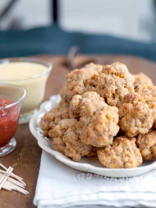 Sausage Balls with Two Dipping Sauces Story