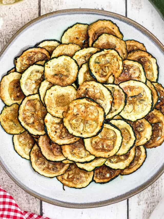 Crispy Baked Zucchini Chips Story