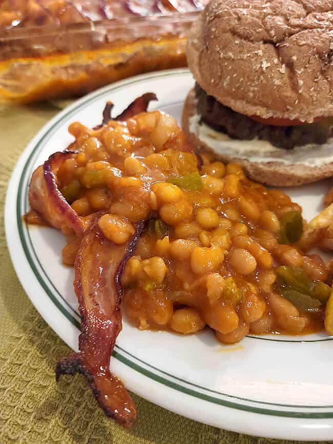 Mama’s Southern Baked Beans with Bacon