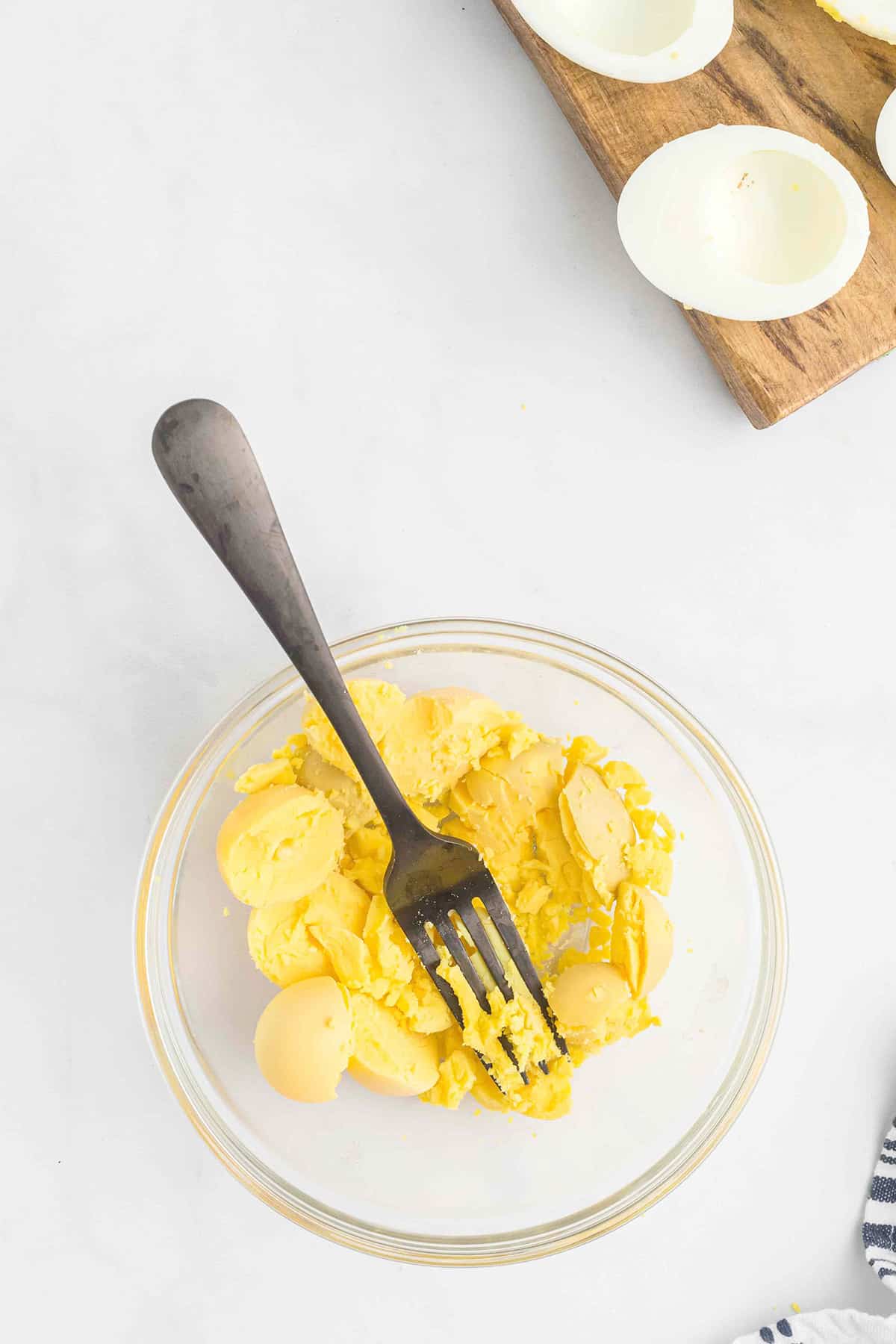 Egg yolks in a small bowl.