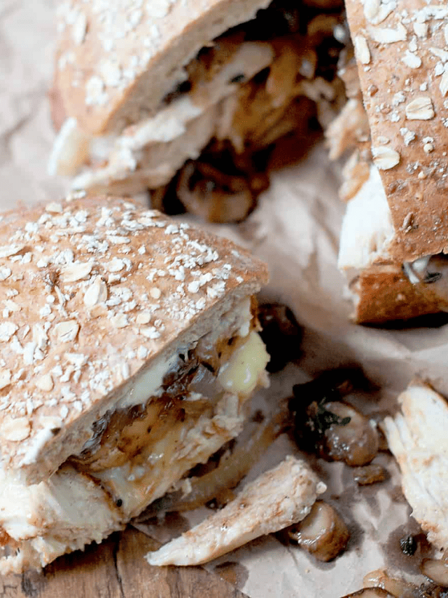 Easy Chicken Bacon and Mushroom Sandwich Story