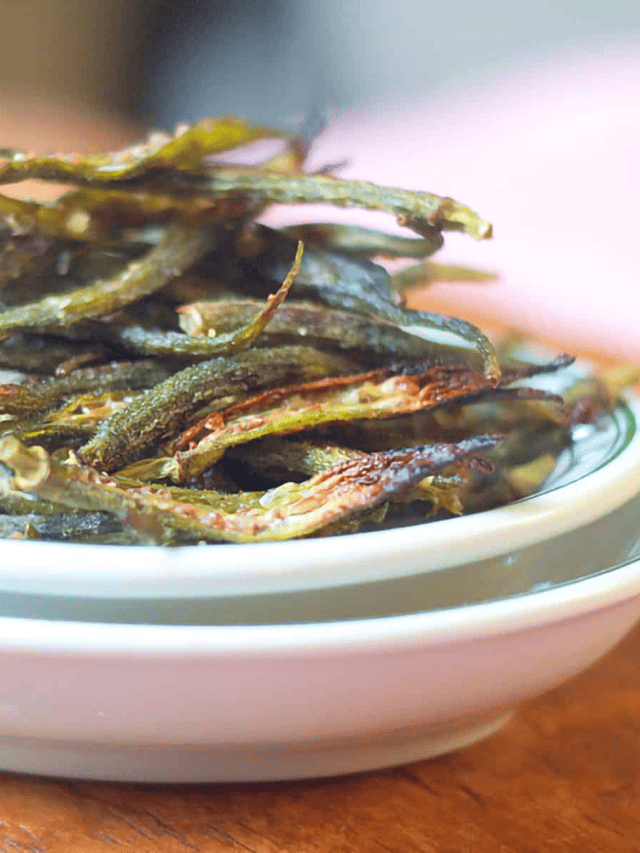 The Best Crispy Baked Okra Chips Story